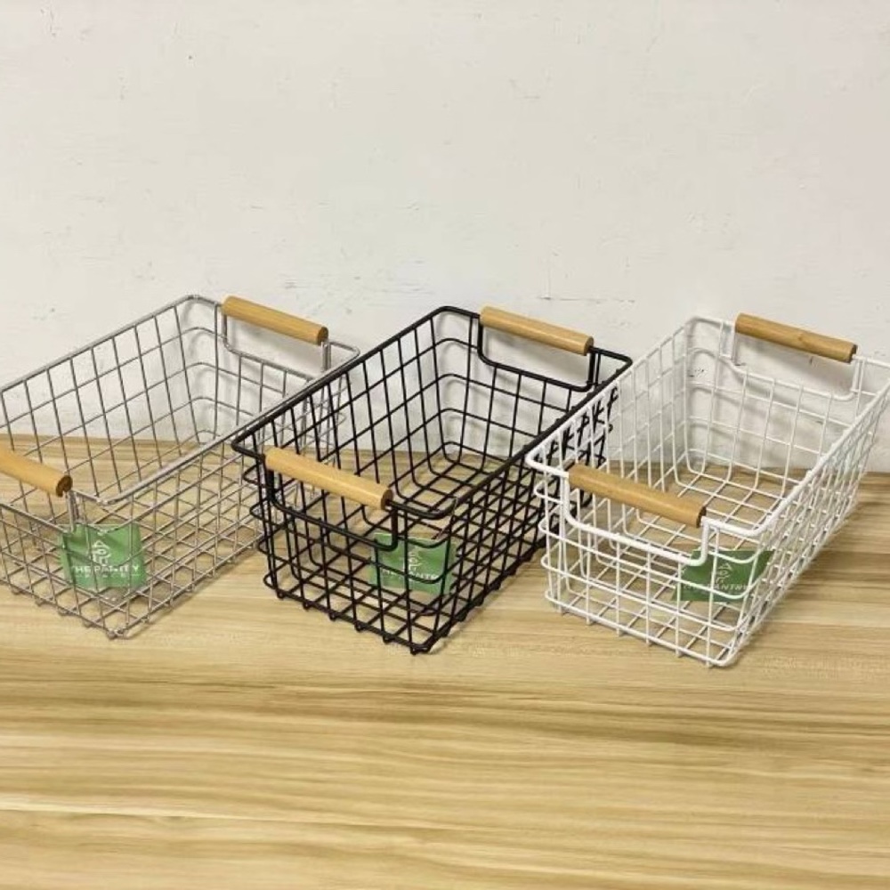 Baskets, great to organize and store items.